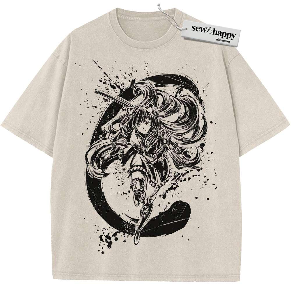 Wash Tee Raphtalia Shirt, The Rising of the Shield Hero Shirt, Anime Shirt, Vintage Tee