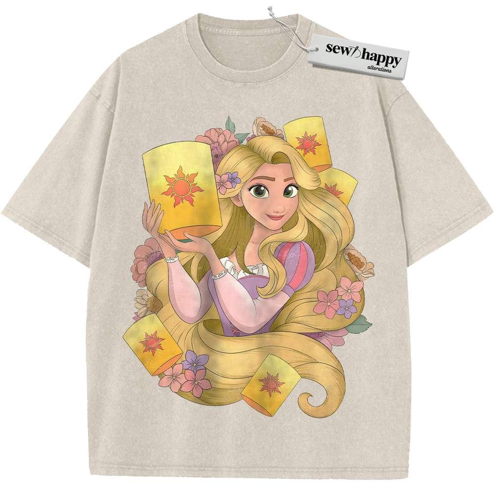 Wash Tee Rapunzel Shirt, Tangled Shirt, Animated Shirt, Vintage Tee