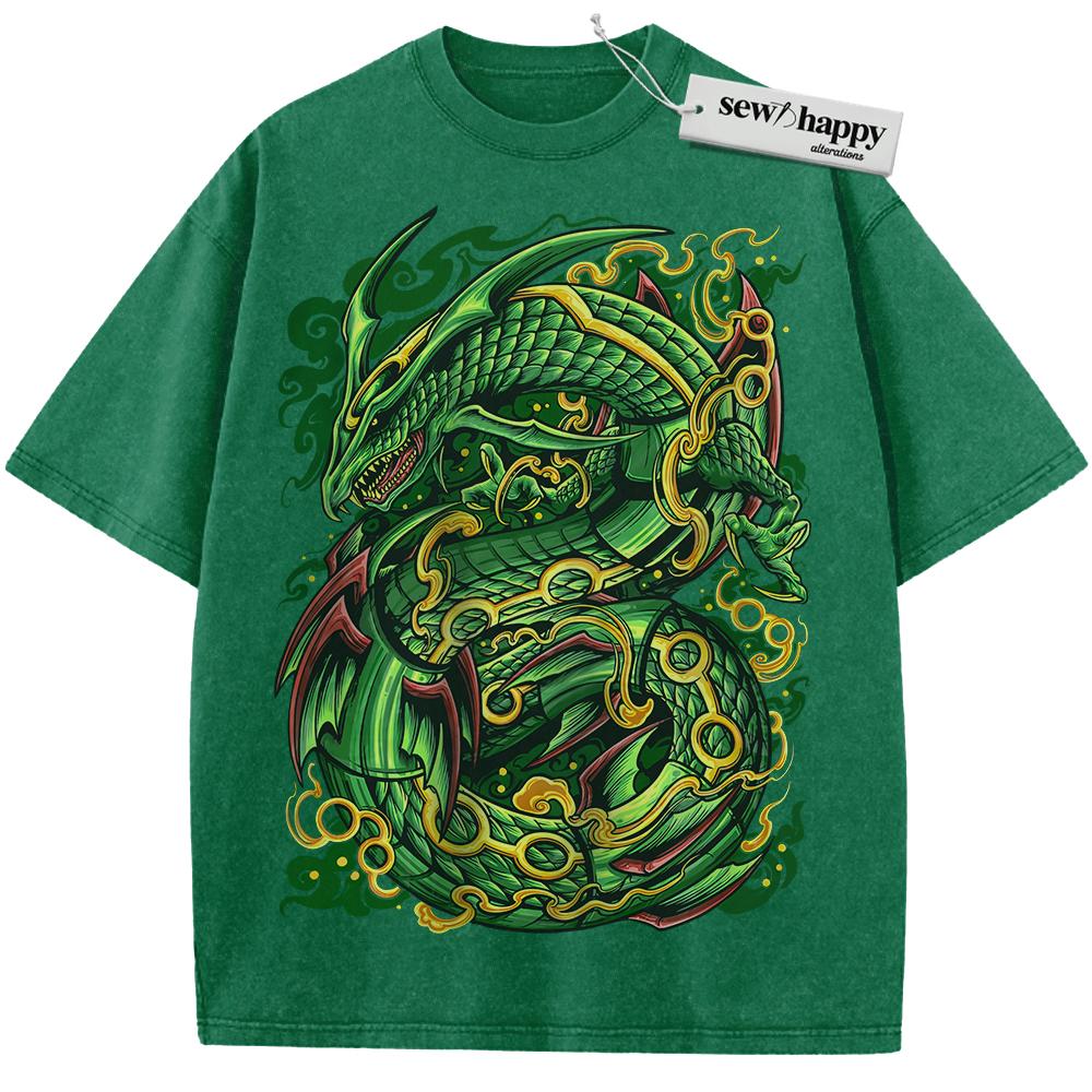 Wash Tee Rayquaza Shirt, Pokemon shirt, Anime Shirt, Vintage T-Shirt