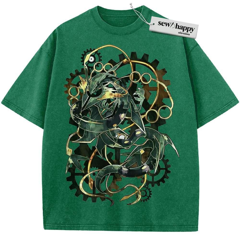 Wash Tee Rayquaza Shirt, Pokemon shirt, Anime Shirt, Vintage T-Shirt