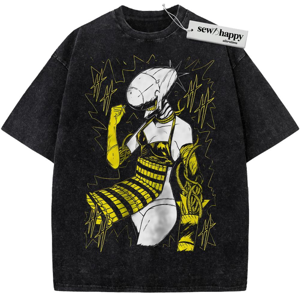 Wash Tee Reze Shirt, Bomb Girl Shirt, Bomb Devil Shirt, Chainsaw Man Shirt, Anime Shirt, Vintage T-Shirt Wash Tee Reze Shirt, Bomb Girl Shirt, Bomb Devil Shirt, Chainsaw Man Shirt, Anime Shirt, Vintage T-Shirt - Image 1