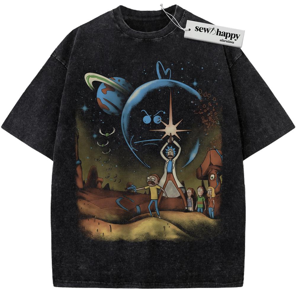 Wash Tee Rick and Morty Shirt, Animated Shirt, Vintage Tee