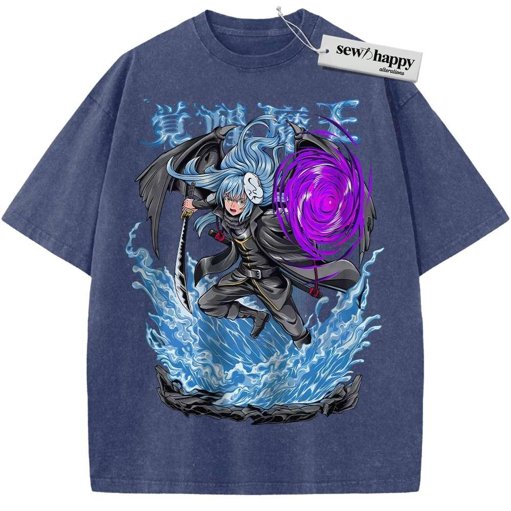 Wash Tee Rimuru Tempest Shirt, That Time I Got Reincarnated as a Slime Shirt, Anime Shirt, Vintage Tee