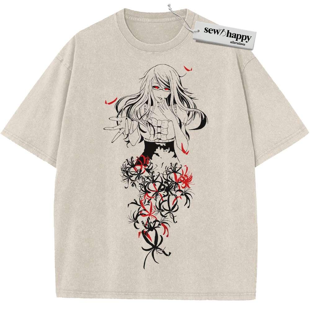 Wash Tee Rize Kamishiro Shirt, Tokyo Ghoul Shirt, Anime Shirt, Vintage Tee