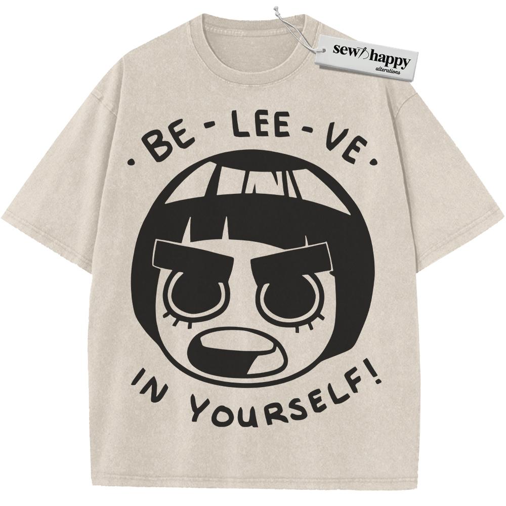 Wash Tee Rock Lee Shirt, Naruto Shirt, Anime Shirt, Vintage Tee