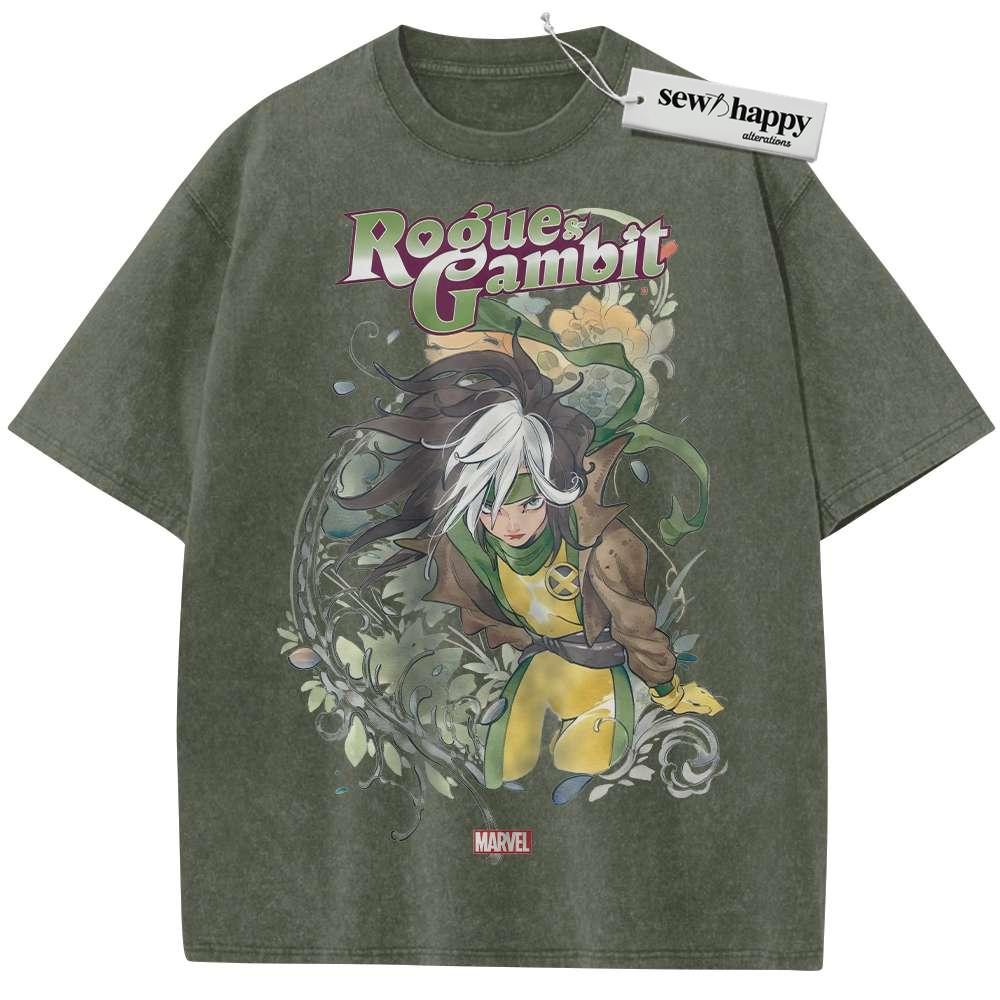 Wash Tee Rogue Shirt, X-Men Shirt, Marvel Comics Shirt, Vintage T-Shirt