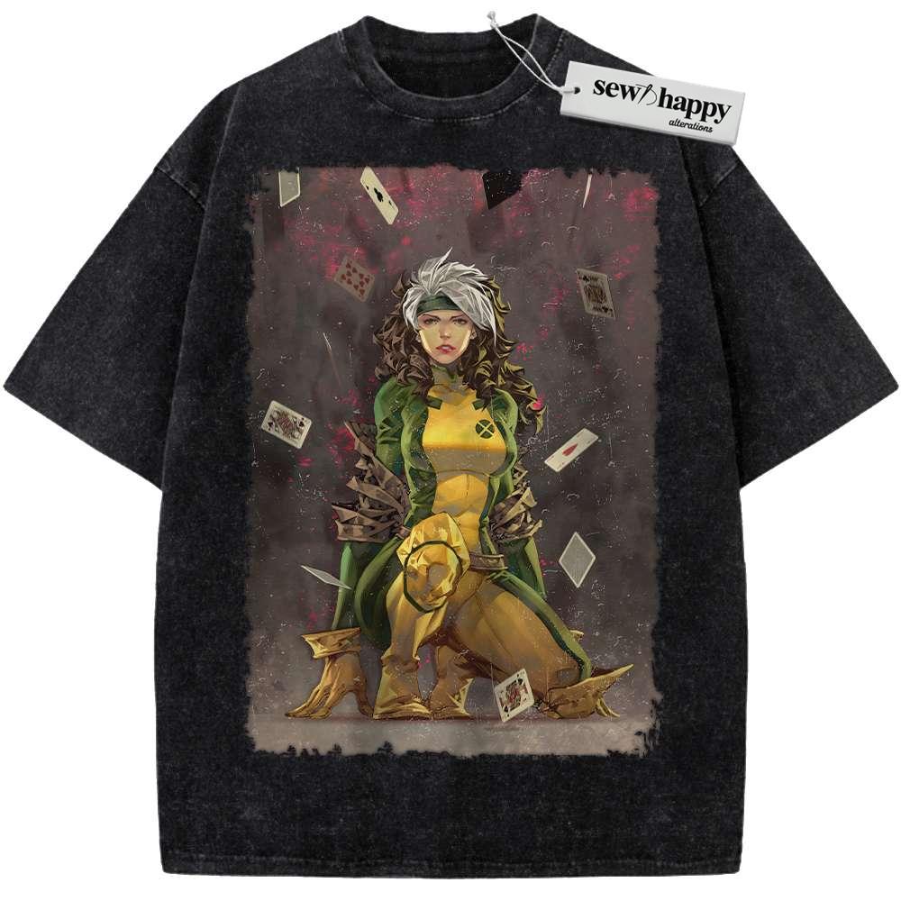Wash Tee Rogue Shirt, X-Men Shirt, Marvel Comics Shirt, Vintage Tee