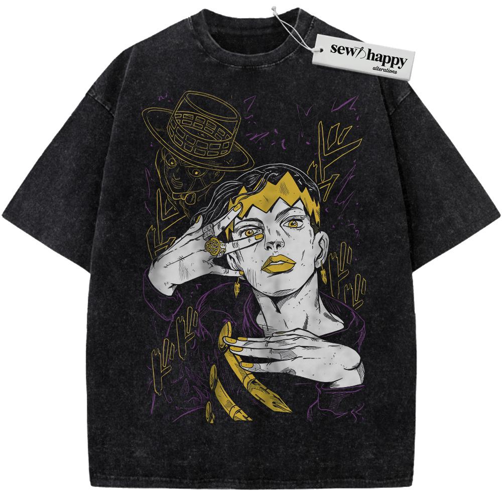 Wash Tee Rohan Kishibe Shirt, JoJo's Bizarre Adventure Shirt, Anime Shirt, Vintage T-Shirt