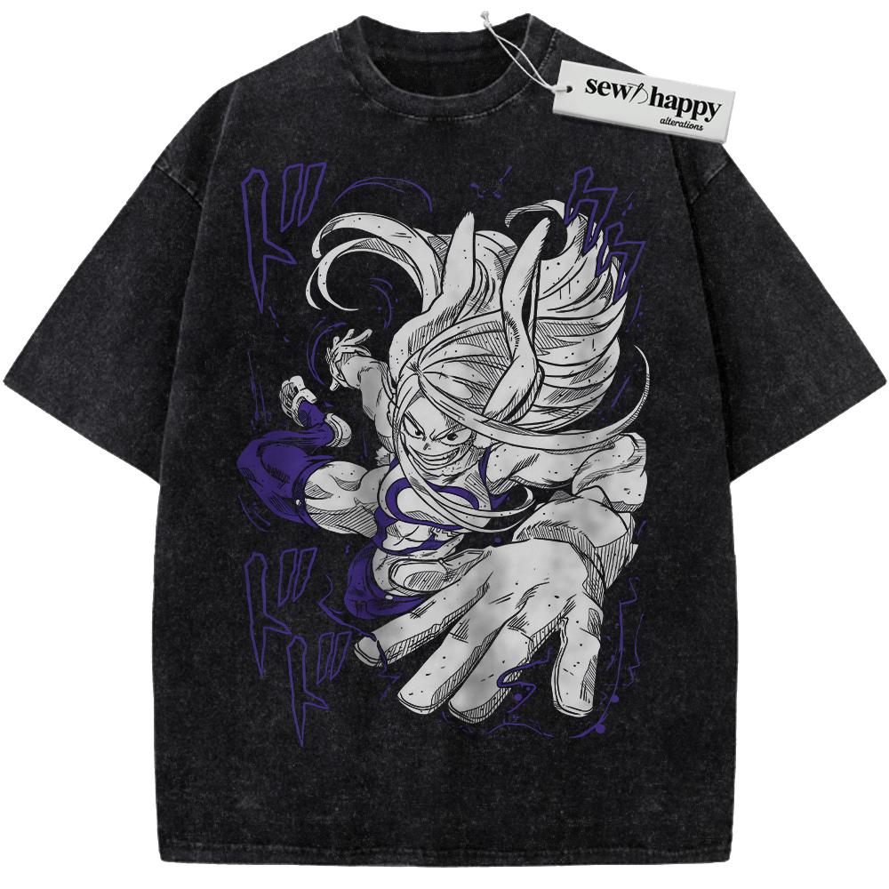 Wash Tee Rumi Usagiyama Shirt, Mirko Shirt, MHA Shirt, Anime Shirt, Vintage T-Shirt