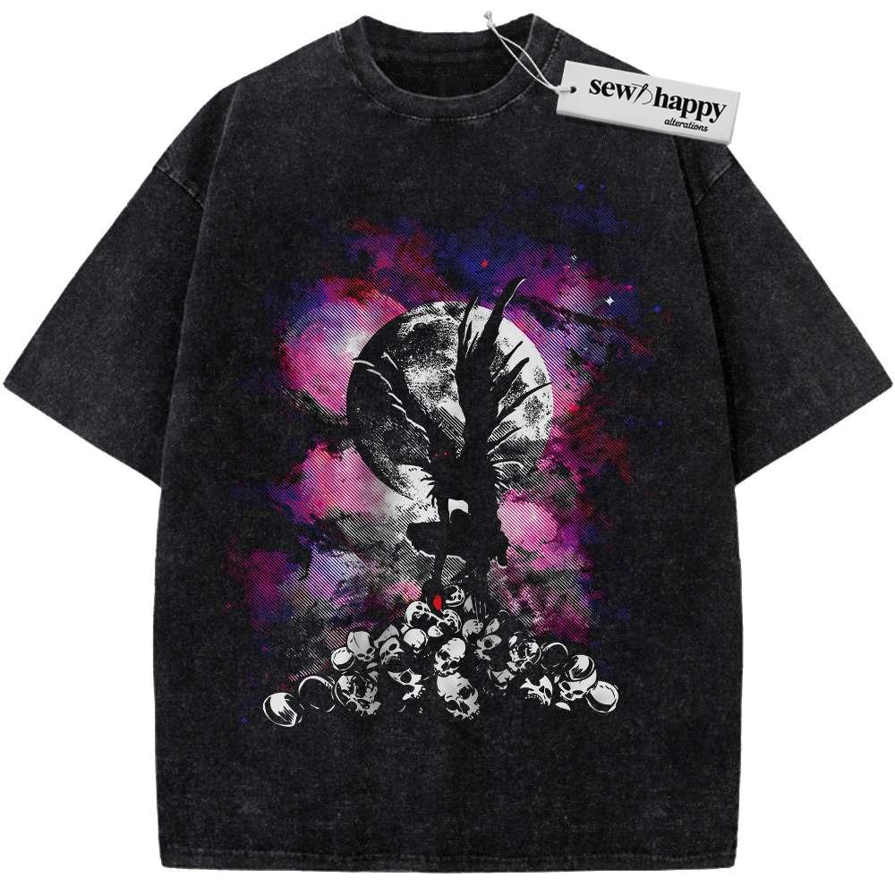 Wash Tee Ryuk Shirt, Death Note Shirt, Anime Shirt, Vintage Tee