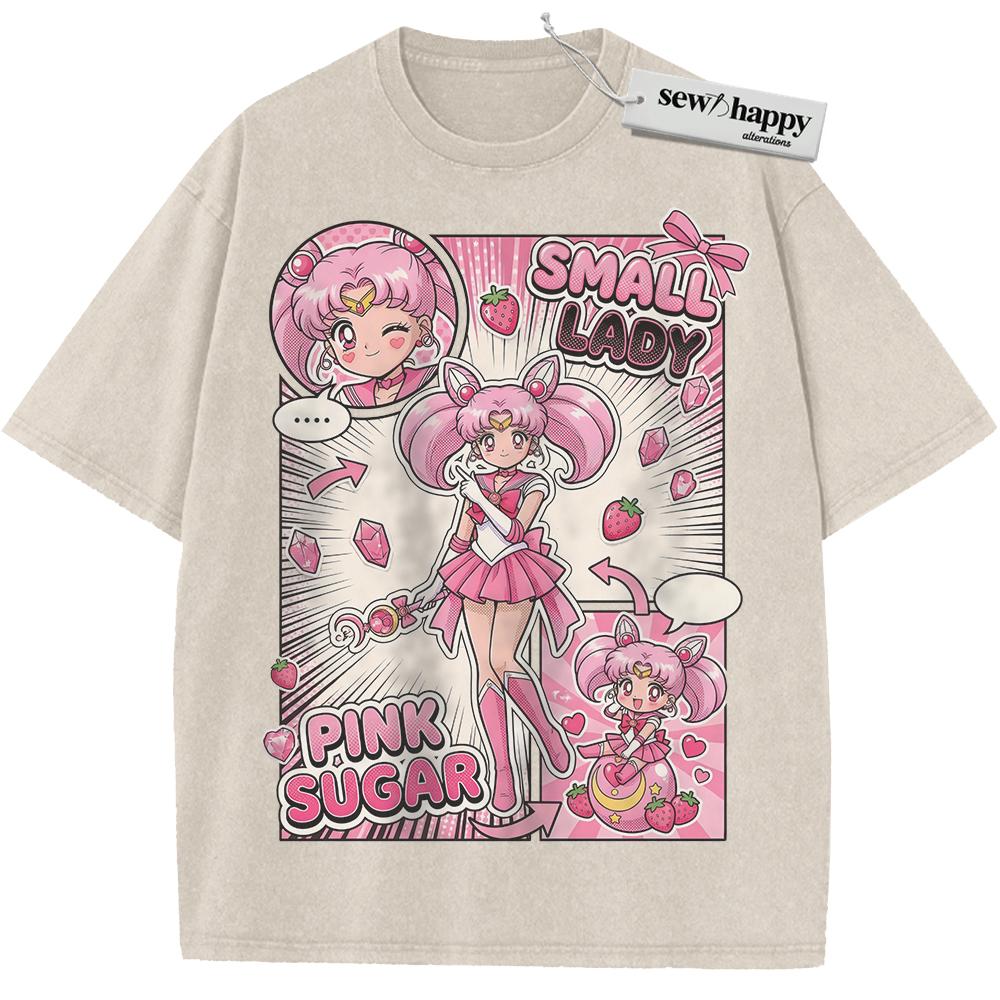 Wash Tee Sailor Chibi Moon Shirt, Chibiusa Shirt, Sailor Moon Shirt, Anime Shirt, Vintage Tee