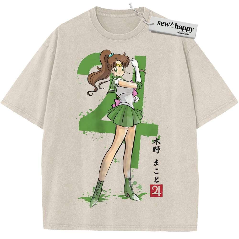 Wash Tee Sailor Jupiter Shirt, Sailor Moon Shirt, Anime Shirt, Vintage Tee