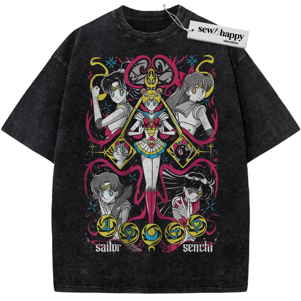 Wash Tee Sailor Moon Shirt, Anime Shirt, Vintage T-Shirt
