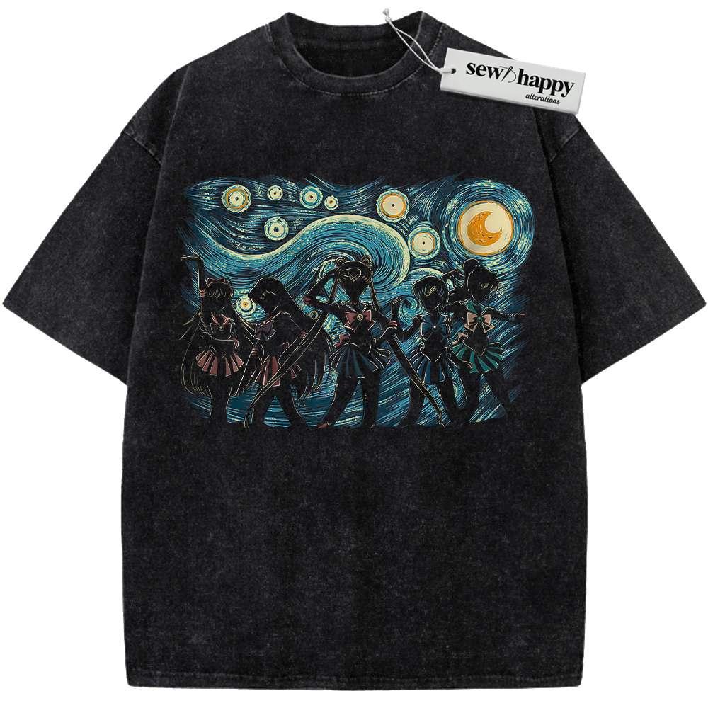 Wash Tee Sailor Moon Shirt, Anime Shirt, Vintage T-Shirt