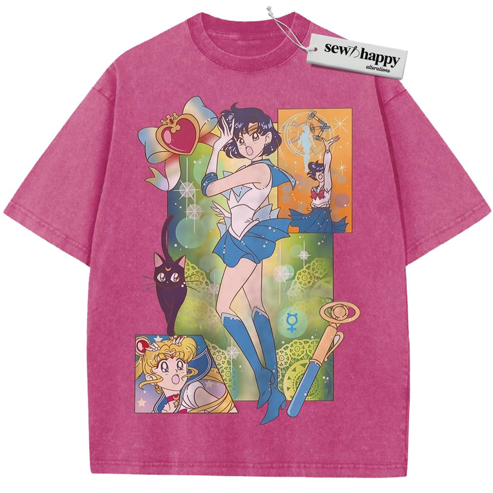 Wash Tee Sailor Moon Shirt, Anime Shirt, Vintage Tee