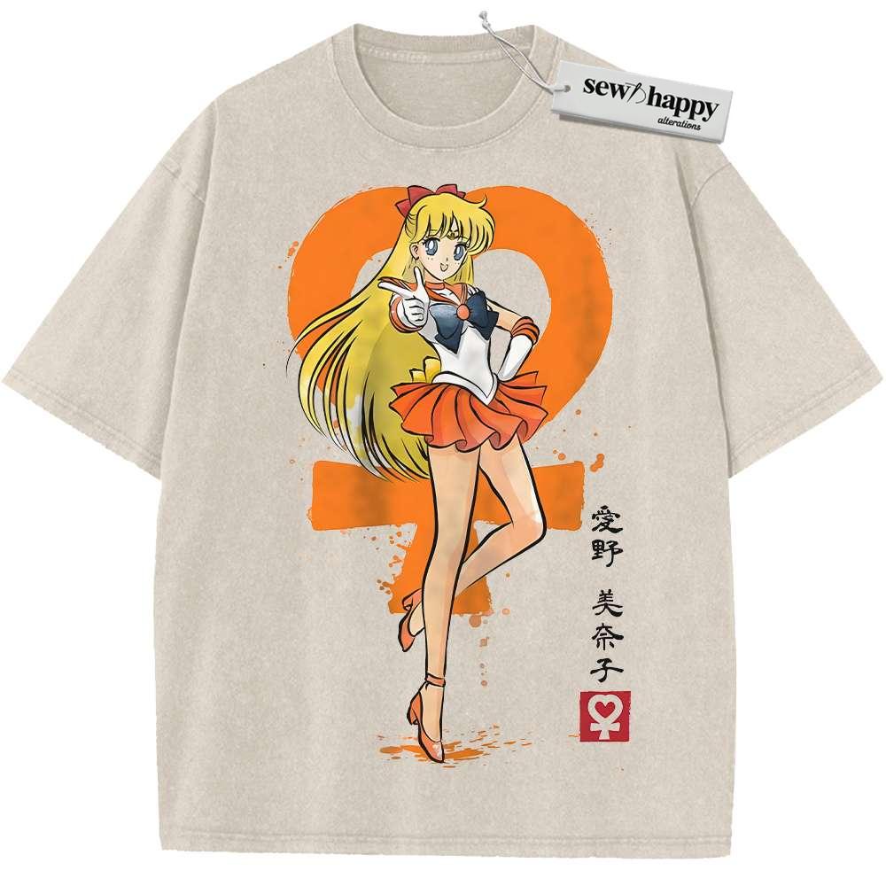 Wash Tee Sailor Venus Shirt, Sailor Moon Shirt, Anime Shirt, Vintage Tee