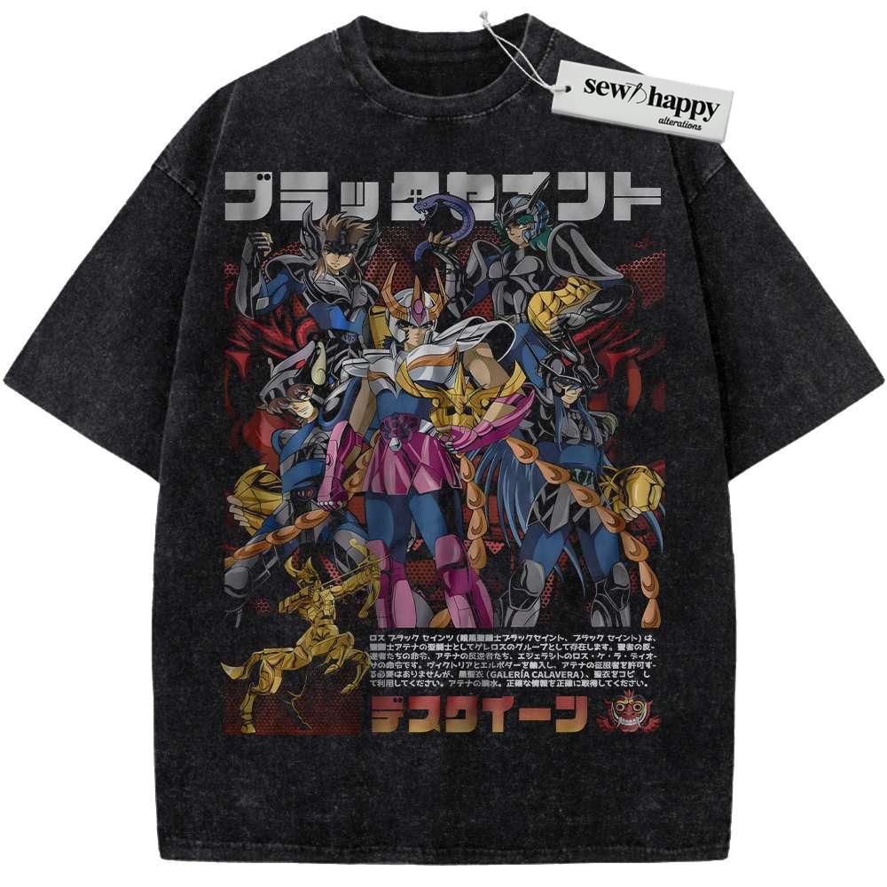 Wash Tee Saint Seiya Shirt, Anime Shirt, Vintage Tee