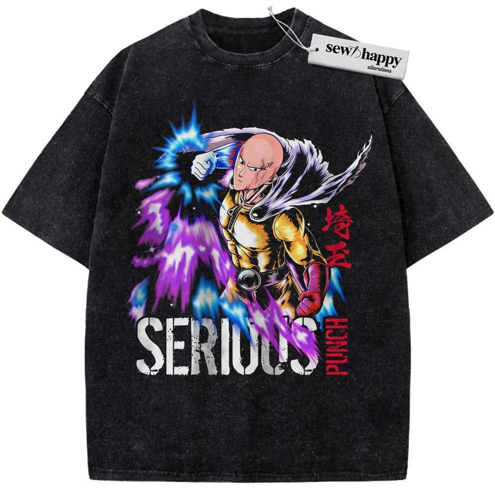 Wash Tee Saitama Shirt, One Punch Man Shirt, Anime Shirt, Vintage T-Shirt Wash Tee Saitama Shirt, One Punch Man Shirt, Anime Shirt, Vintage T-Shirt - Image 1