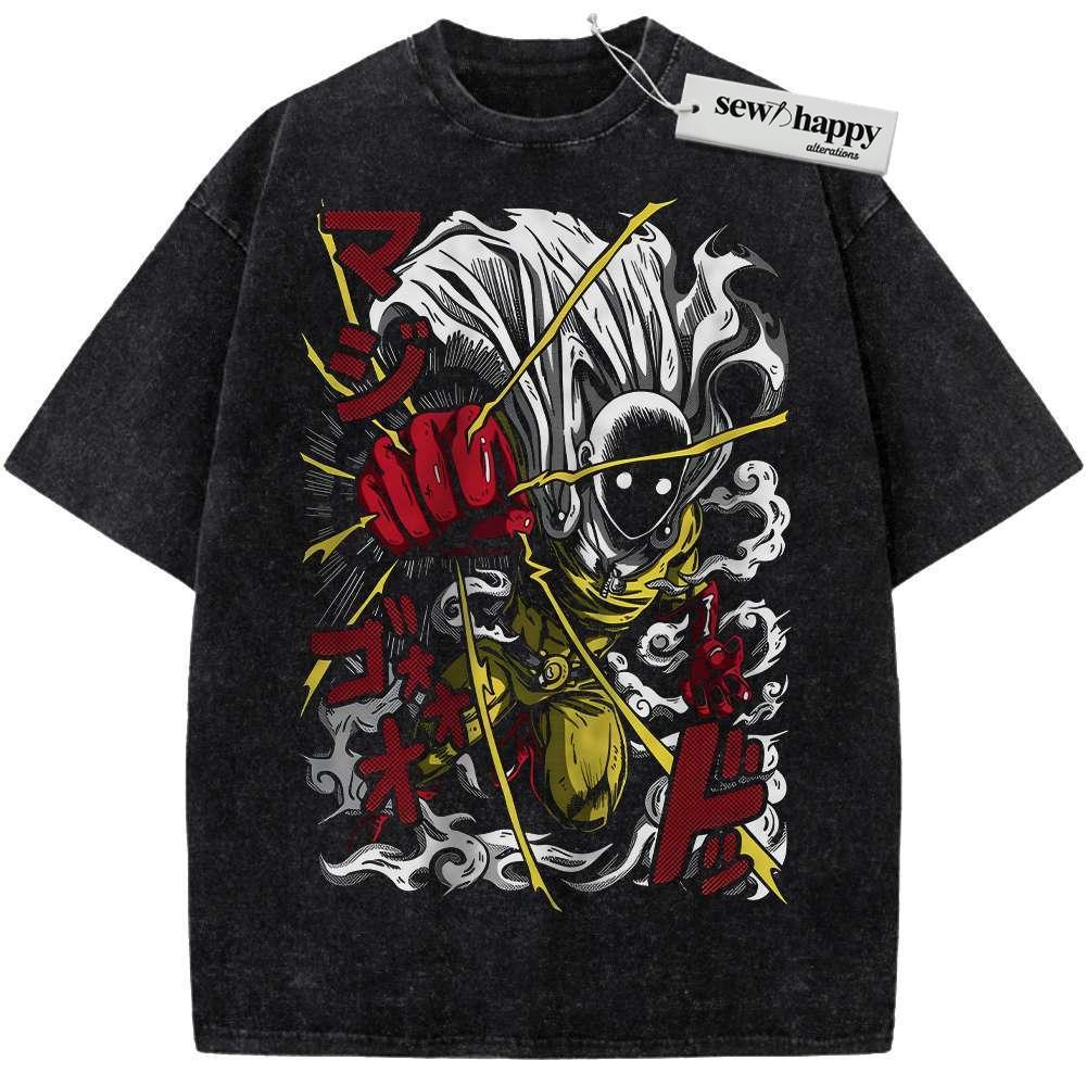 Wash Tee Saitama Shirt, One Punch Man Shirt, Anime Shirt, Vintage T-Shirt Wash Tee Saitama Shirt, One Punch Man Shirt, Anime Shirt, Vintage T-Shirt - Image 1
