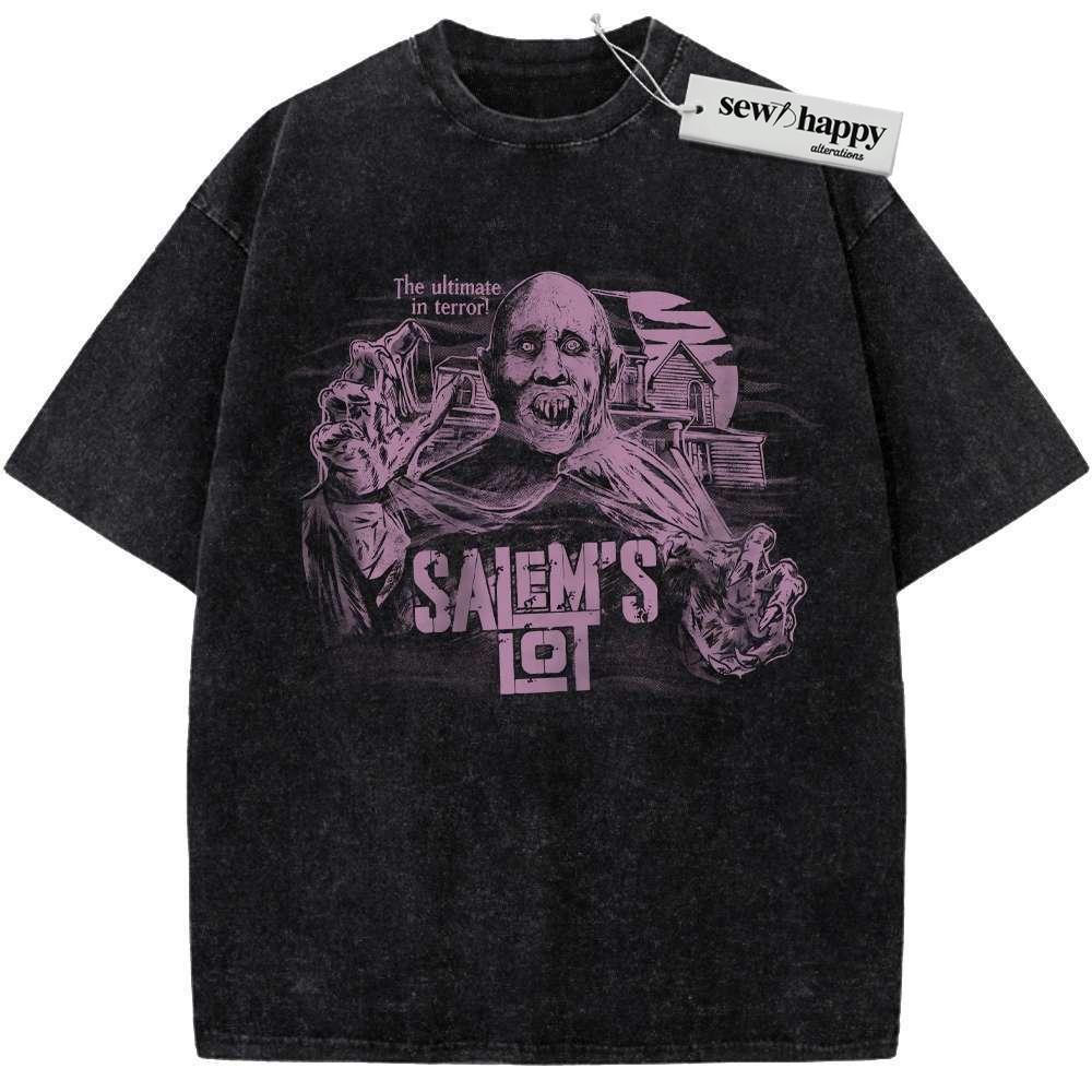 Wash Tee Salem's Lot Shirt, Halloween Shirt, Horror Movie Shirt, Vintage T-Shirt