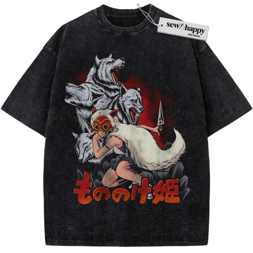 Wash Tee San Shirt, Princess Mononoke Shirt, Studio Ghibli Shirt, Anime Shirt, Vintage T-Shirt