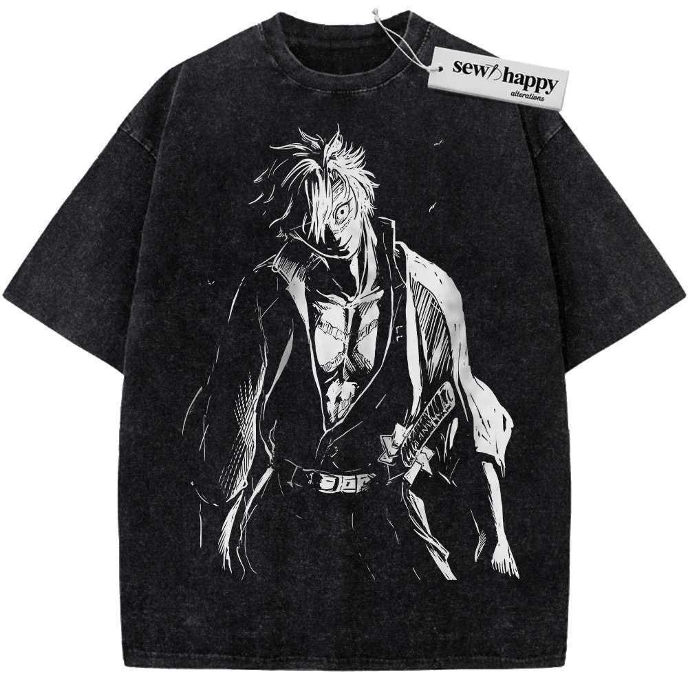 Wash Tee Sanemi Shinazugawa Shirt, Demon Slayer Shirt, Anime Shirt, Vintage Tee