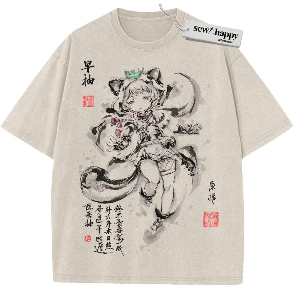 Wash Tee Sayu Shirt, Genshin Impact Shirt, Game Shirt, Vintage T-Shirt