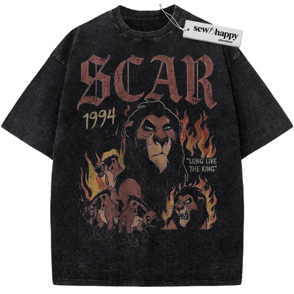 Wash Tee Scar Shirt, The Lion King Shirt, Animated Shirt, Vintage T-Shirt