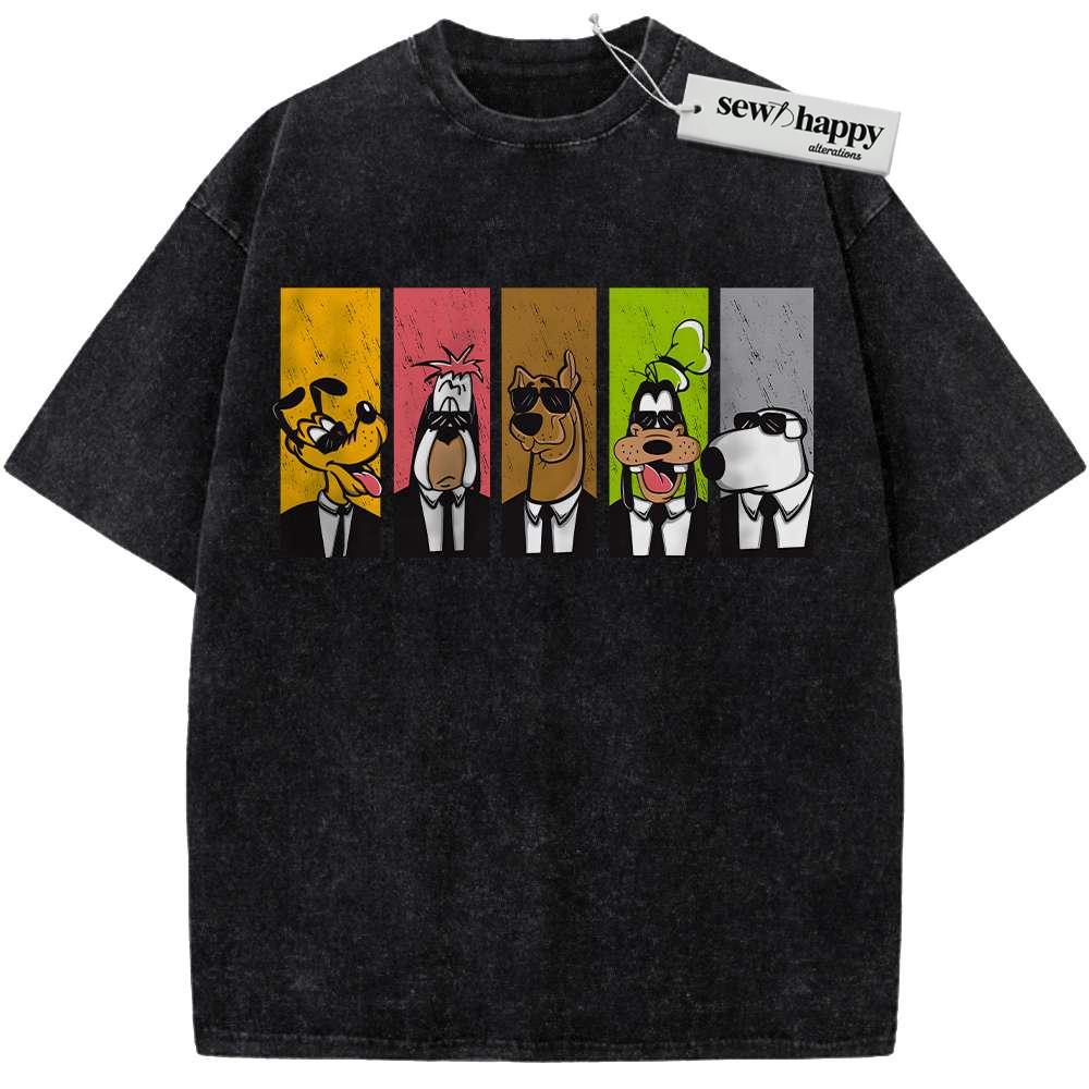 Wash Tee Scooby-Doo Shirt, Goofy Shirt, Pluto Shirt, Cartoon Shirt, Vintage Tee
