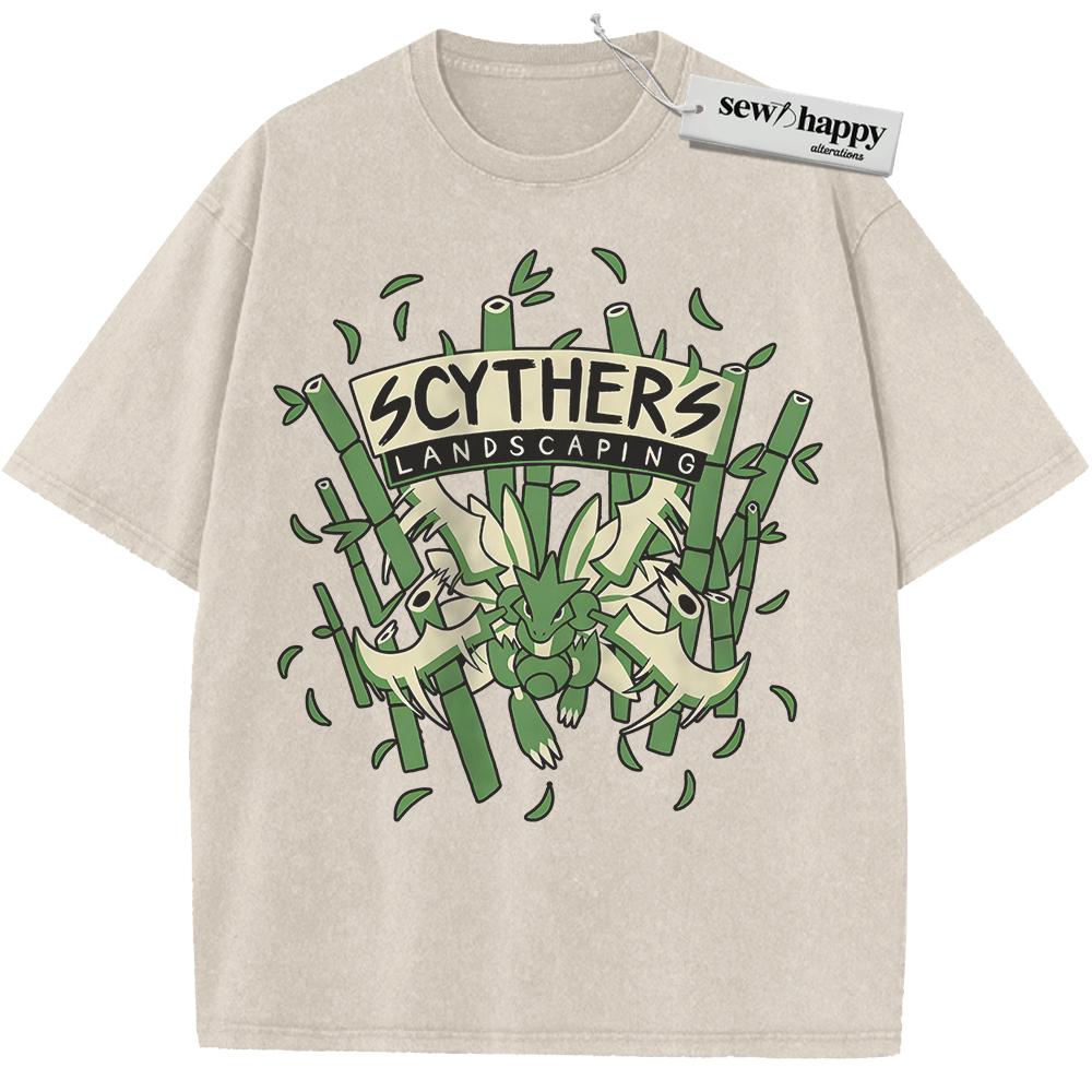 Wash Tee Scyther Shirt, Pokemon Shirt, Anime Shirt, Vintage T-Shirt