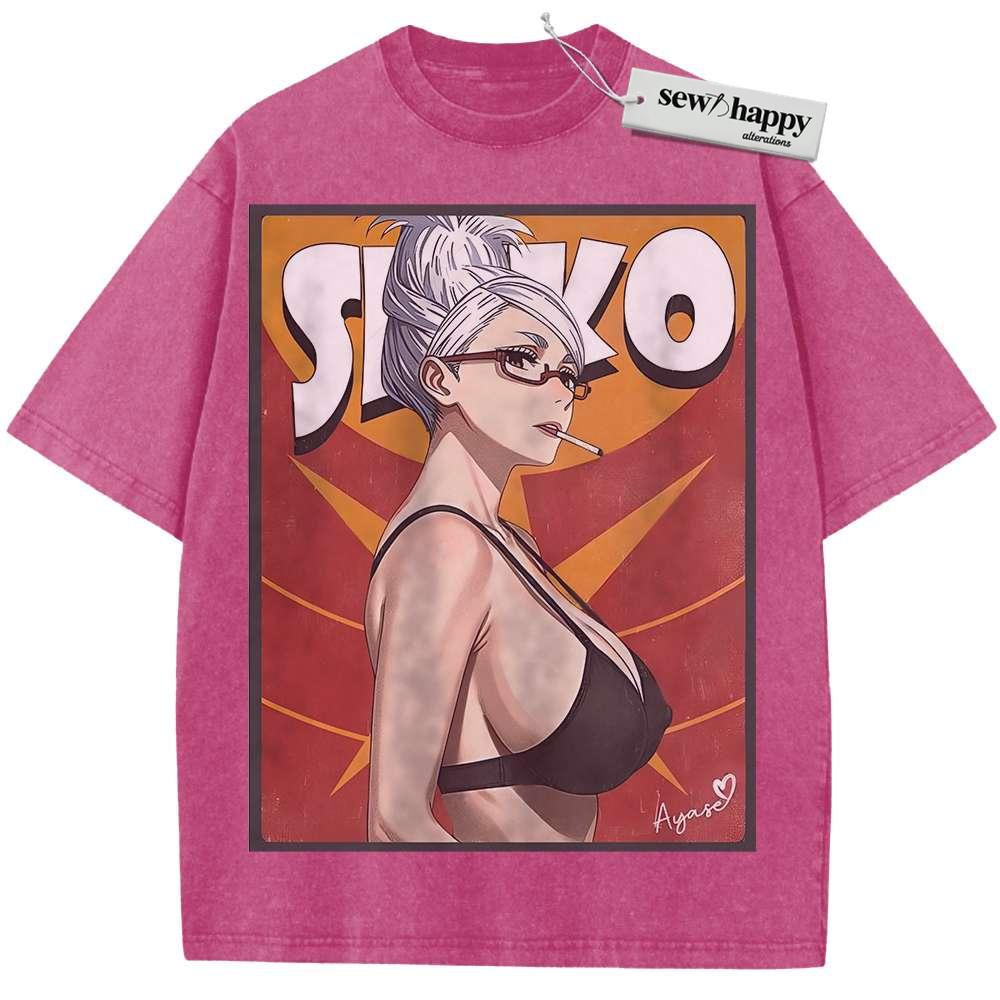 Wash Tee Seiko Ayase Shirt, Dandadan Shirt, Anime Shirt, Vintage Tee