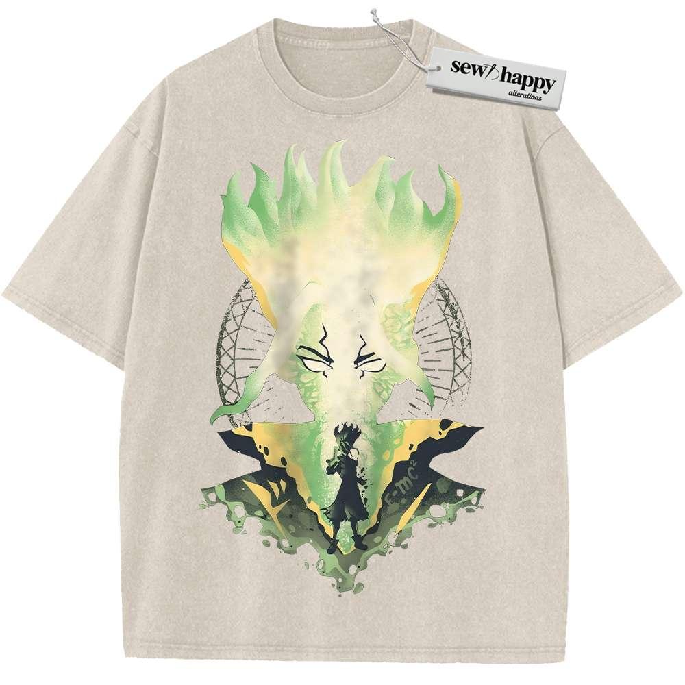 Wash Tee Senku Ishigami Shirt, Dr Stone Shirt, Anime Shirt, Vintage Tee