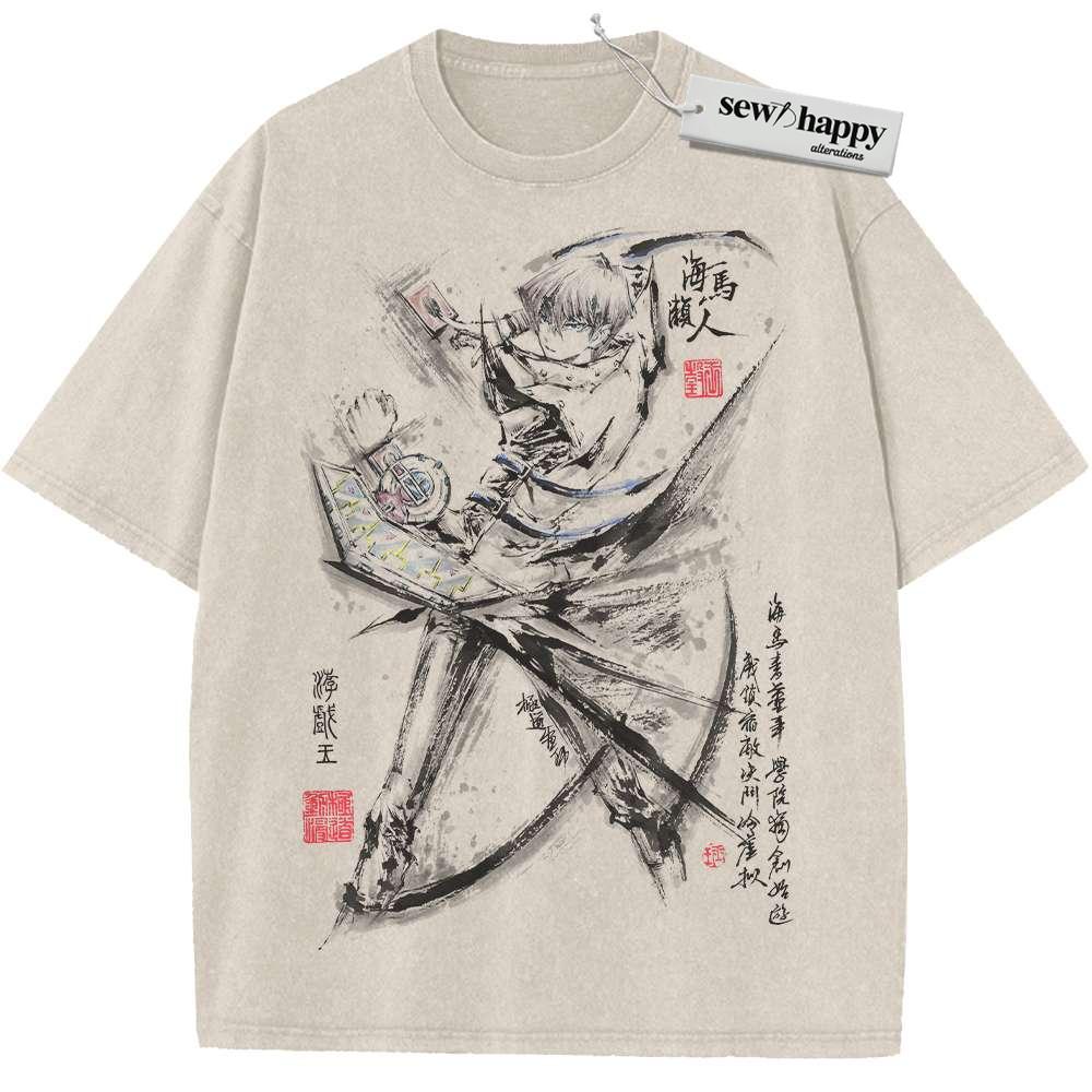 Wash Tee Seto Kaiba Shirt, Anime Shirt, Vintage T-Shirt