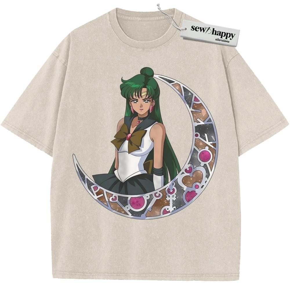 Wash Tee Setsuna Meiou Shirt, Sailor Pluto Shirt, Sailor Moon Shirt, Anime Shirt, Vintage Tee