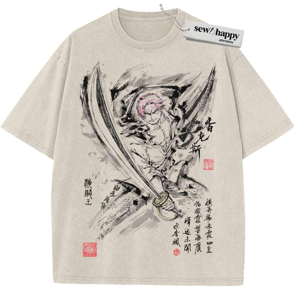 Wash Tee Shanks Shirt, One Piece Shirt, Anime Shirt, Vintage Tee