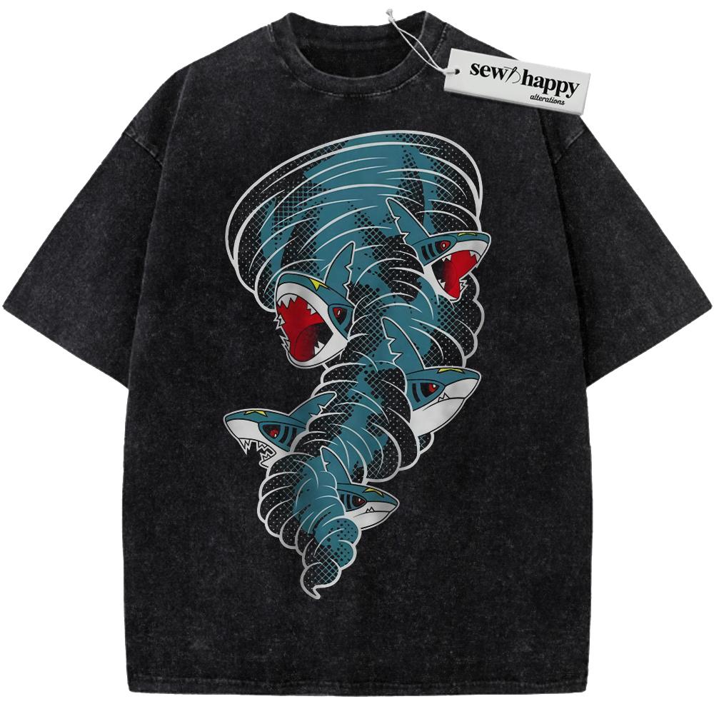 Wash Tee Sharpedo Shirt, Pokemon Shirt, PKM Shirt, Anime Shirt, Vintage T-Shirt
