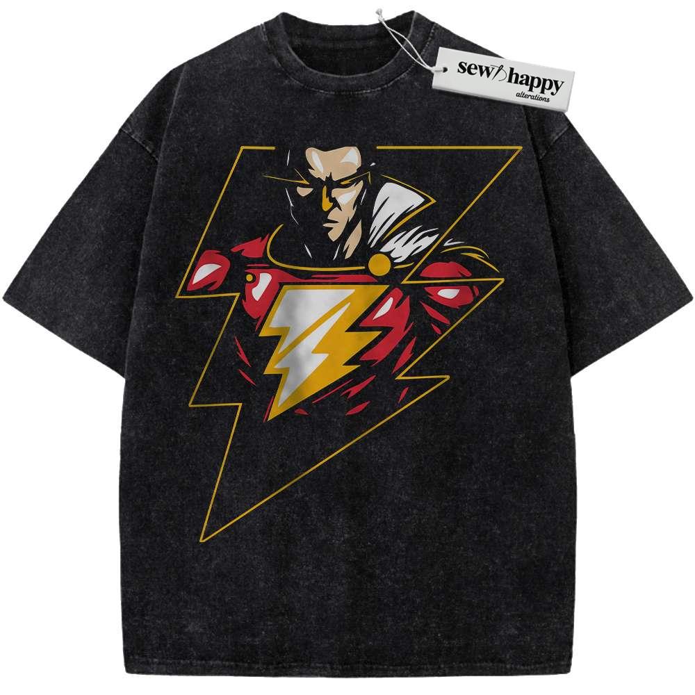 Wash Tee Shazam Shirt, Vintage Tee