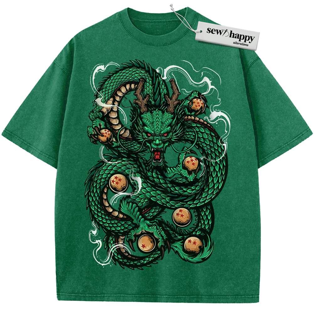 Wash Tee Shenron Shirt, Dragon Ball Z Shirt, Anime Shirt, Vintage Tee