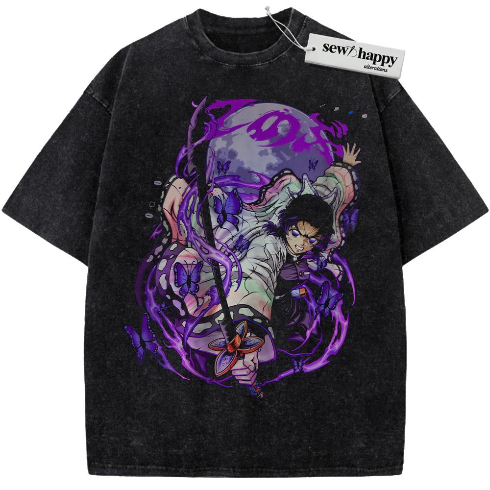 Wash Tee Shinobu Kocho Shirt, Demon Slayer Shirt, Anime Shirt, Vintage Tee Wash Tee Shinobu Kocho Shirt, Demon Slayer Shirt, Anime Shirt, Vintage Tee - Image 1