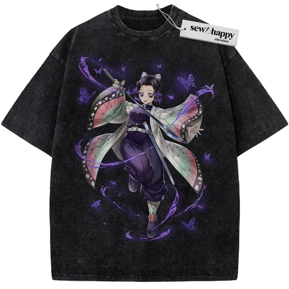 Wash Tee Shinobu Kocho Shirt, Demon Slayer Shirt, Anime Shirt, Vintage Tee Wash Tee Shinobu Kocho Shirt, Demon Slayer Shirt, Anime Shirt, Vintage Tee - Image 1