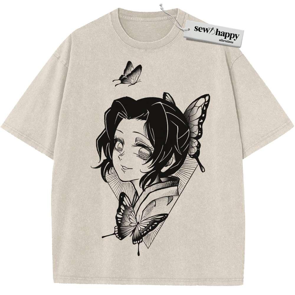 Wash Tee Shinobu Kocho Shirt, Demon Slayer Shirt, Anime Shirt, Vintage Tee Wash Tee Shinobu Kocho Shirt, Demon Slayer Shirt, Anime Shirt, Vintage Tee - Image 1
