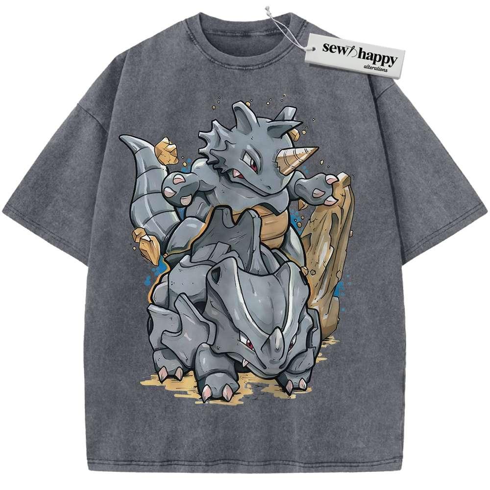 Wash Tee Sihorn Shirt, Sidon Shirt, Shirt, Pokemon shirt, Anime Shirt, Vintage T-Shirt