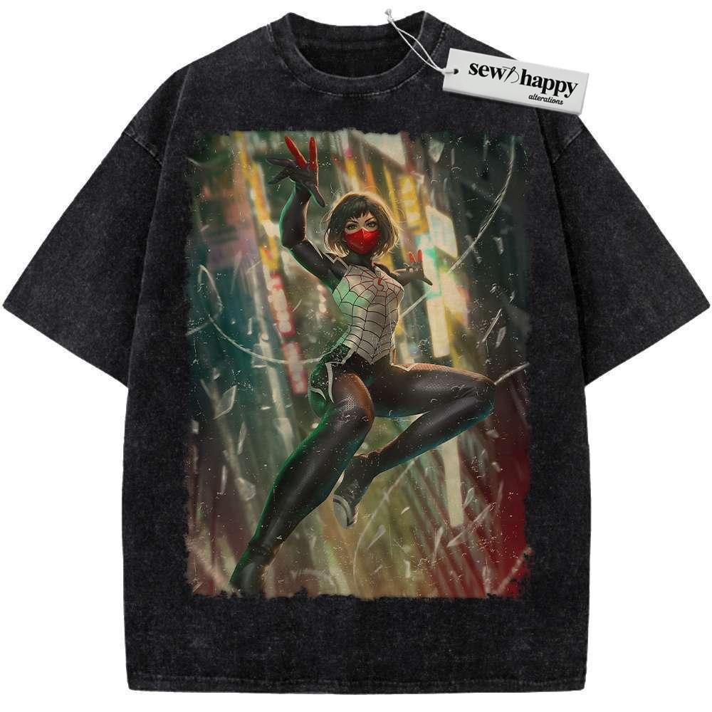 Wash Tee Silk Shirt, Spider-Man Shirt, Marvel Comics Shirt, Vintage Tee