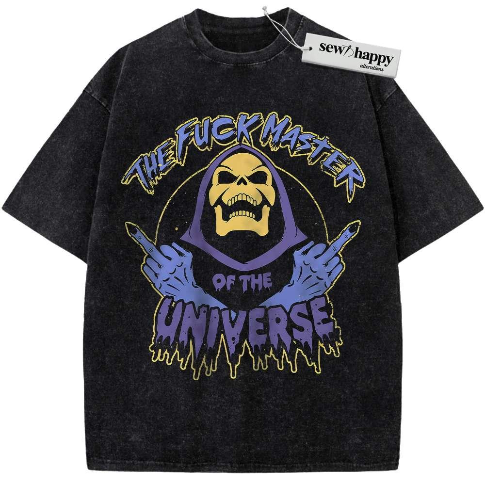 Wash Tee Skeletor Shirt, Masters of the Universe Shirt, Animated Shirt, Vintage T-Shirt
