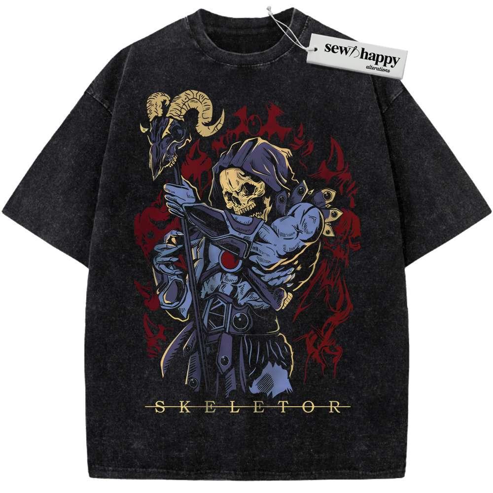 Wash Tee Skeletor Shirt, Masters of the Universe Shirt, Animated Shirt, Vintage T-Shirt