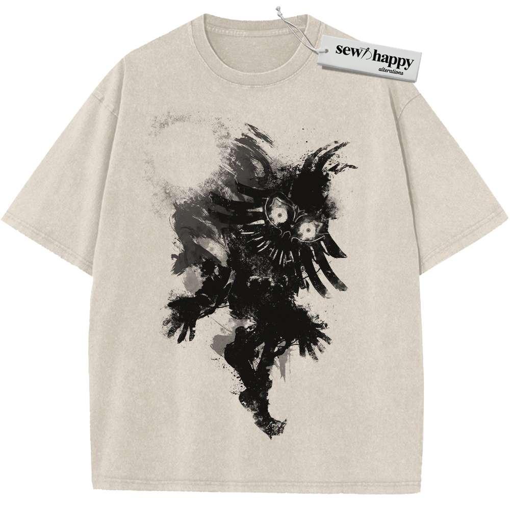 Wash Tee Skull Kid Shirt, The Legend of Zelda: Majora's Mask Shirt, Game Shirt, Vintage T-Shirt