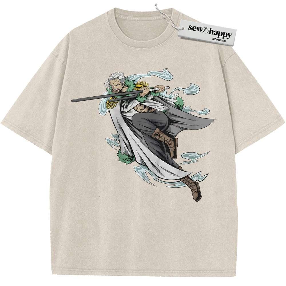 Wash Tee Smoker Shirt, One Piece Shirt, Anime Shirt, Vintage T-Shirt