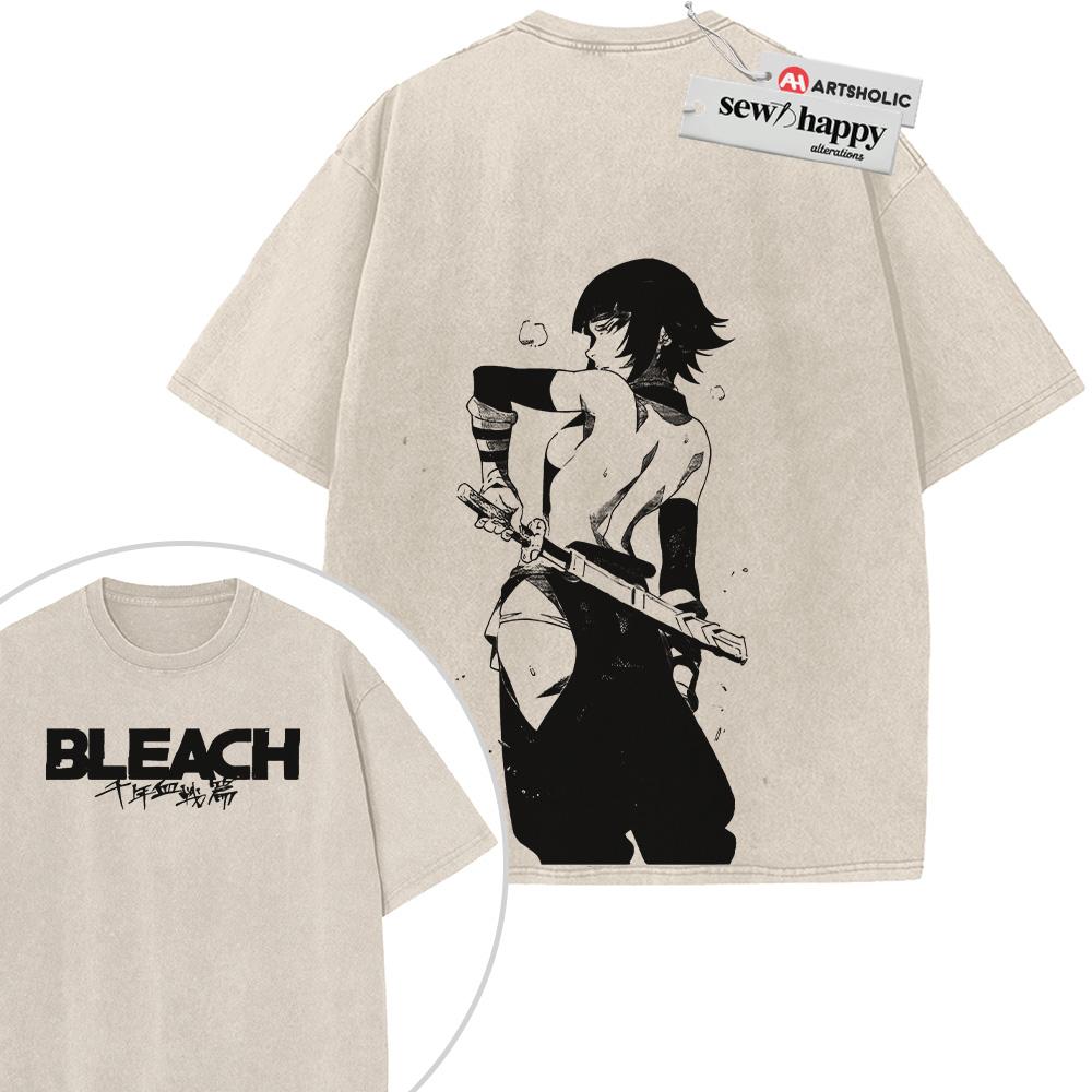 Wash Tee Soi Fon Shirt, Bleach Shirt, Anime Shirt, Vintage Tee 2-Sided