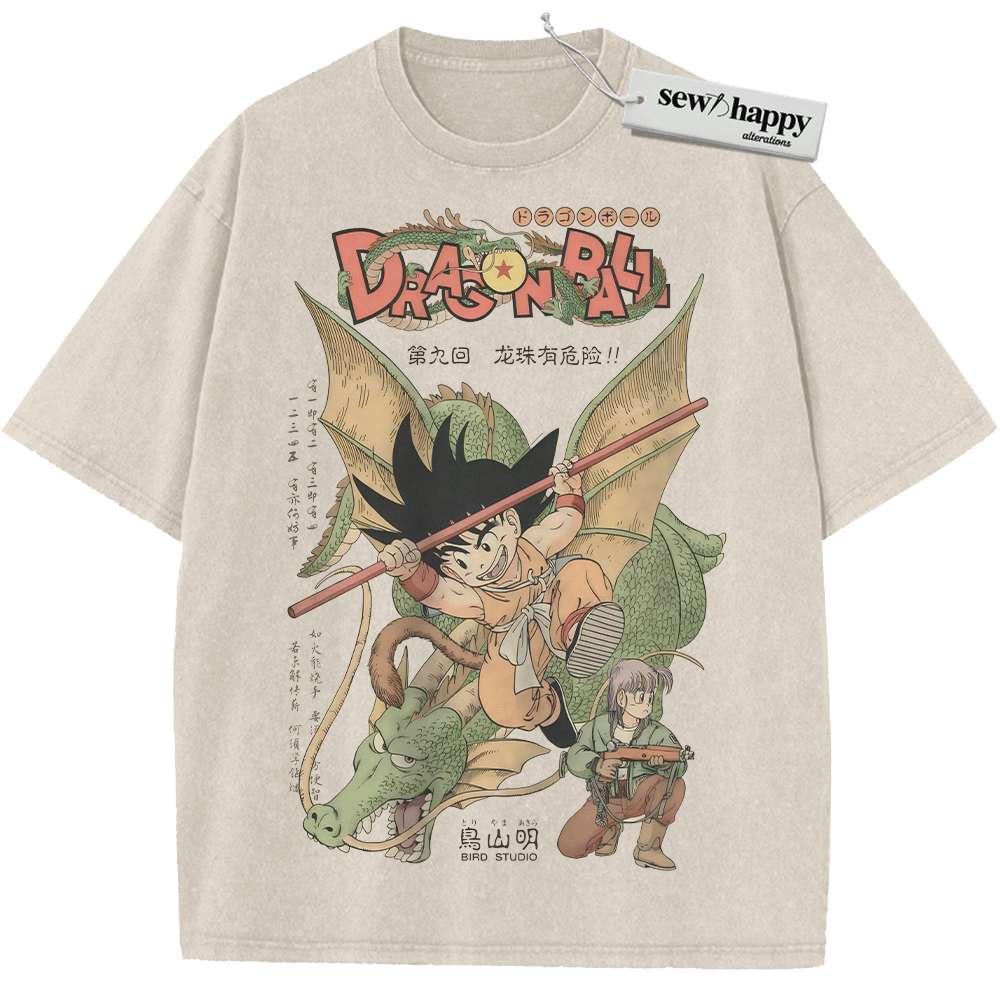 Wash Tee Son Goku Shirt, Dragon Ball Shirt, DBZ Shirt, Anime Shirt, Vintage T-Shirt Wash Tee Son Goku Shirt, Dragon Ball Shirt, DBZ Shirt, Anime Shirt, Vintage T-Shirt - Image 1