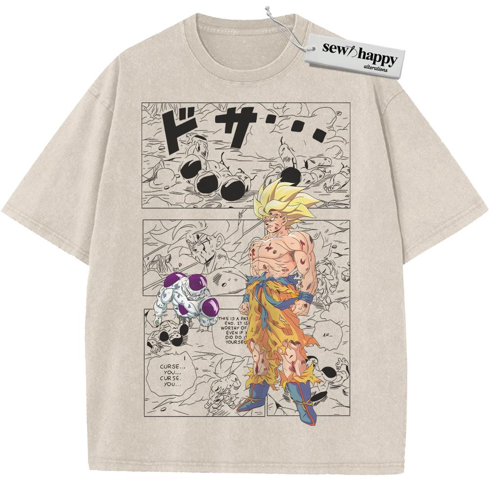 Wash Tee Son Goku Shirt, Dragon Ball Shirt, DBZ Shirt, Anime Shirt, Vintage Tee Wash Tee Son Goku Shirt, Dragon Ball Shirt, DBZ Shirt, Anime Shirt, Vintage Tee - Image 1